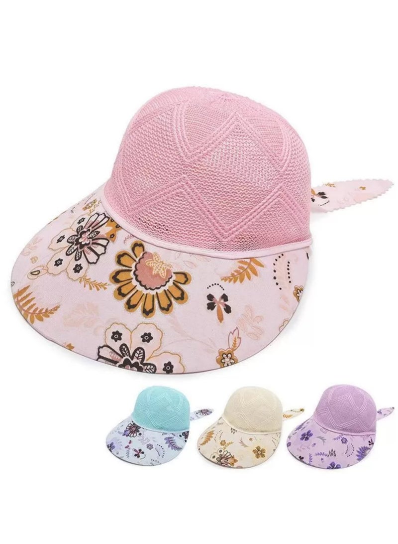 Women sun girly long front beach hat  - Image 3