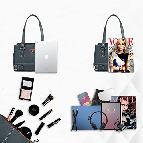 Fostelo Women's Cuckoo Satchel Tote Handbag for Women | Ladies Purse | Stylish Shoulder Bag | Gift For Women | Blue - Image 4