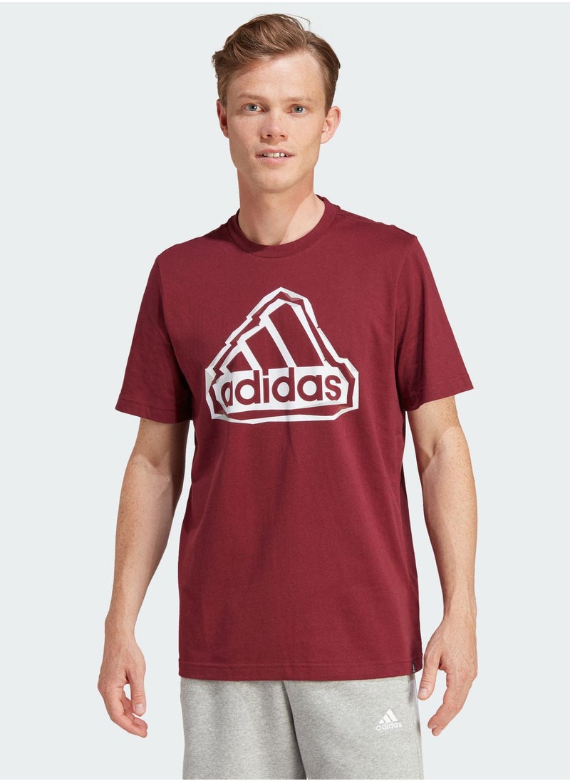 Adidas - Folded Badge Of Sport T-Shirt - Image 1