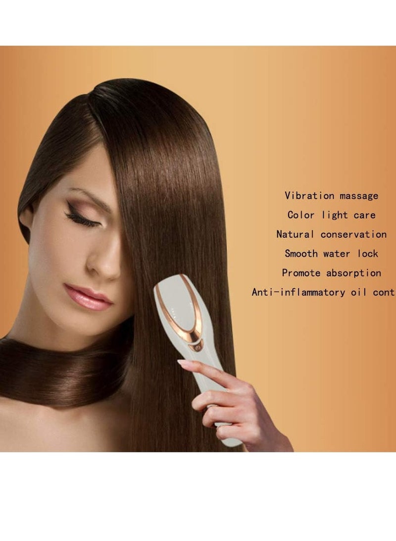 general Phototherapy Massage Comb, USB Rechargeable Electric Massage Comb, Vibration Sensitive Hair Comb for Hair Loss Massage and Head Care - Image 2