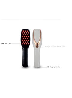 General Phototherapy Massage Comb, USB Rechargeable Electric Massage Comb, Vibration Sensitive Hair Comb for Hair Loss Massage and Head Care  - Image 3