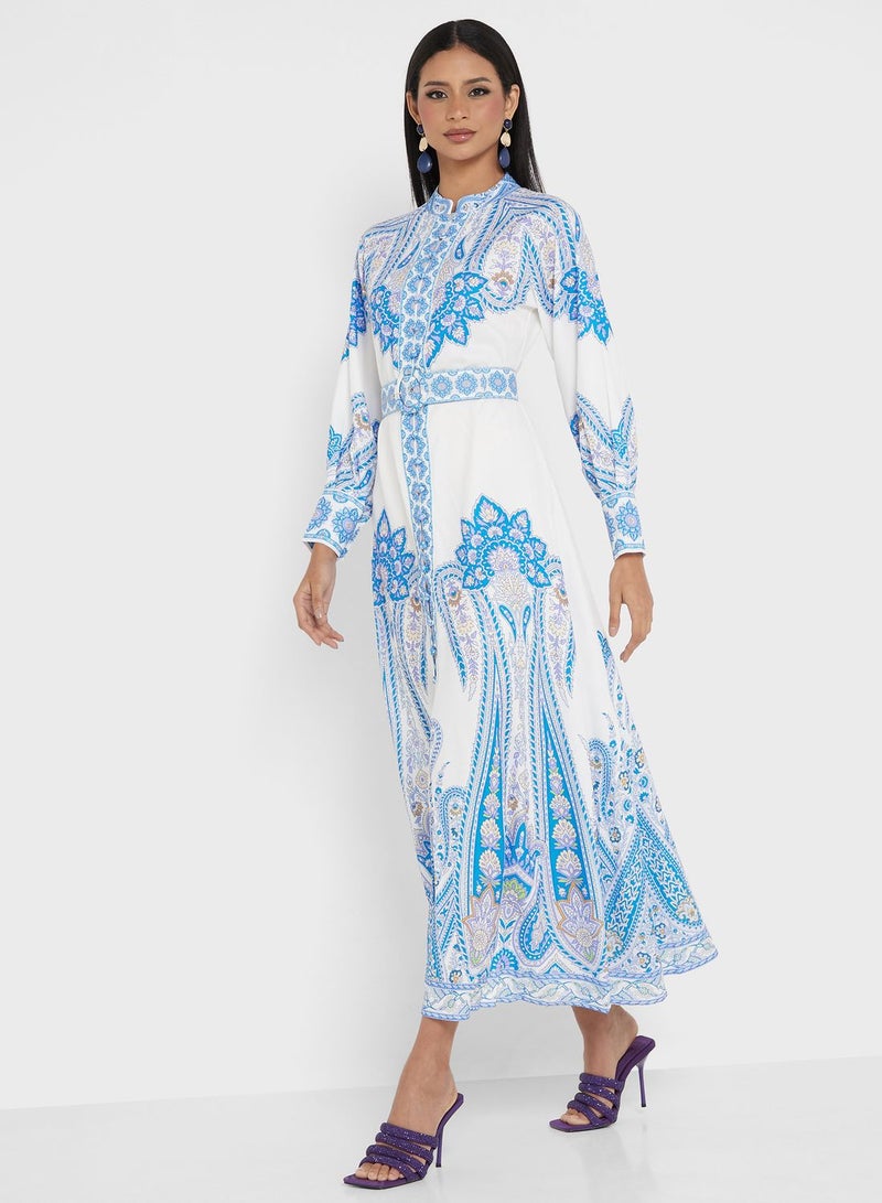 Khizana Printed Maxi Dress  - Image 4