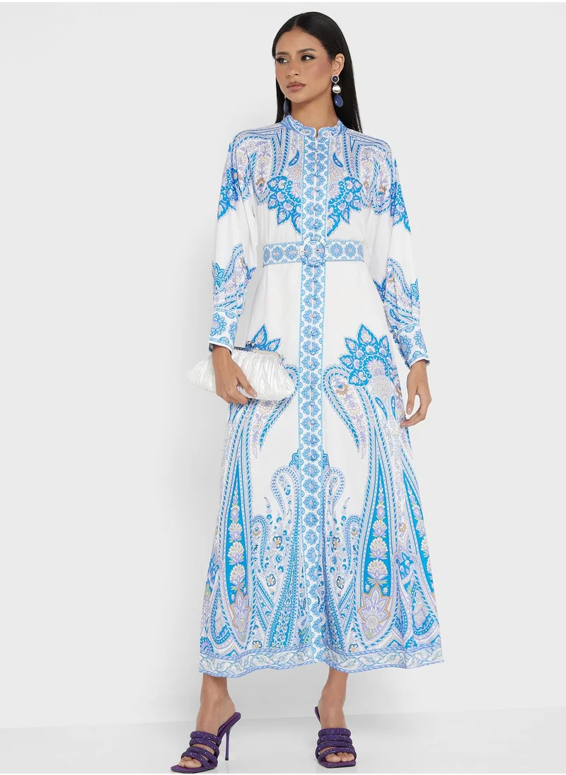 Khizana Abstract Print Dress