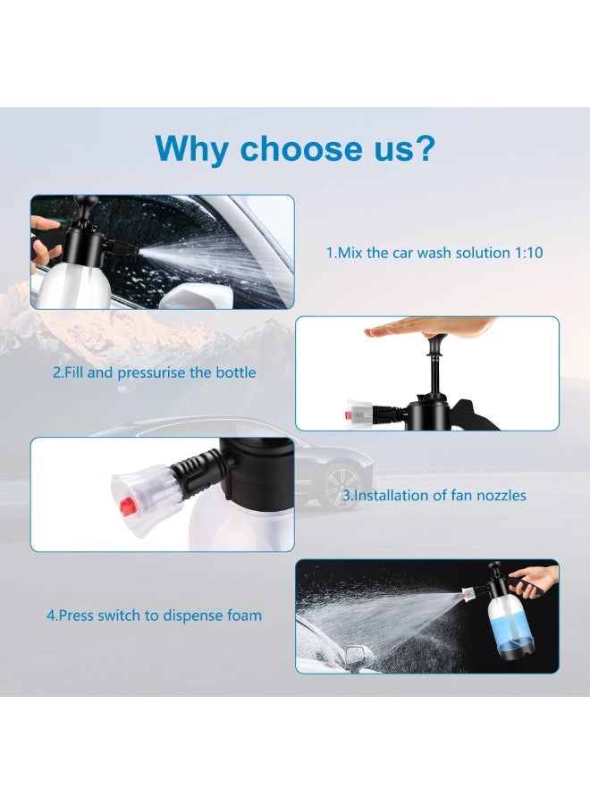 Car Washing Tools Foam Machine Garden Water Bottle Automatic Cleaning Standby Water Tank Car Washing Tools 2l Handheld Foam Spray - Image 4