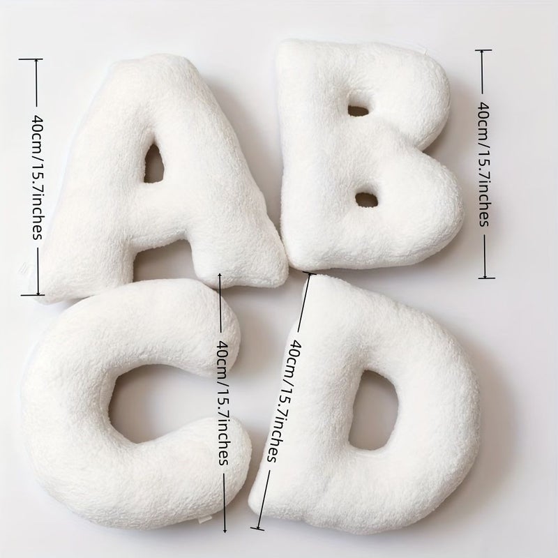 26 Letters Decorative Throw Large 15.75 Inch White Home Decor - Image 3