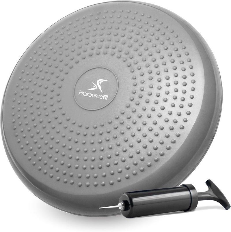 ProsourceFit Core Balance Disc Trainer, 14” Diameter with Pump for Improving Posture, Fitness, Stability - Image 1
