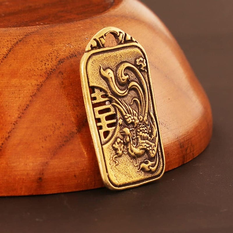 كلاراكو سلسلة مفاتيح من 3 قطع من كلاركو، قلادة، قرط، سلسلة مفاتيح، سحر صيني، سحر الصداقة، سحر الحظ، حقيبة يد، محفظة، حقيبة، سحر نحاسي، سوار، قلادة، محفظة، حقيبة، نحاس، محظوظ - Image 3