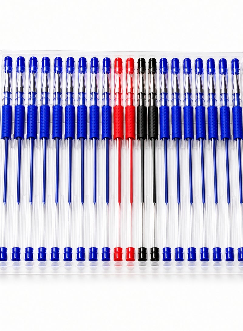 24PCS 0.5mm Gel Pens Set Multicolor Smooth Writing Gel Pens For School Office Students Blue Black Red - Image 1