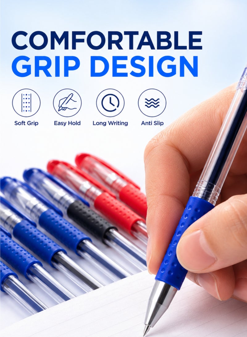 24PCS 0.5mm Gel Pens Set Multicolor Smooth Writing Gel Pens For School Office Students Blue Black Red - Image 4