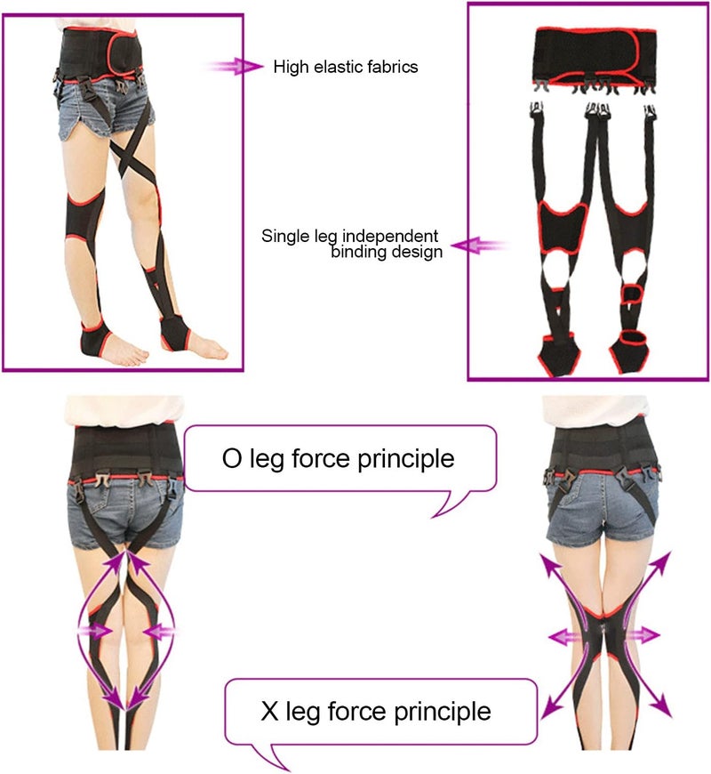 klarako Legs Correction Belt, Children O/X Type Shaped Posture Corrector for Bowed Legs and Body for Women & Men, Elastic Breathable Legs Shaping Posture Corrector(L) - Image 3