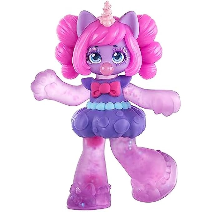 Bandai 18508 Doublicious 2 Pack, Bubba Gumm and Gummi Sours, Squishy, Smooshy, Stretchy Candy Unicorn Themed Dolls with Unique Charms Inside, Medium - Image 5