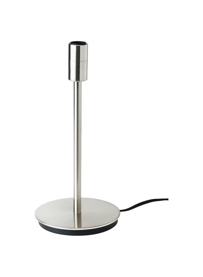 زبون قاعدة مصباح طاولة مطلية بالنيكل، 30 سم - Image 1