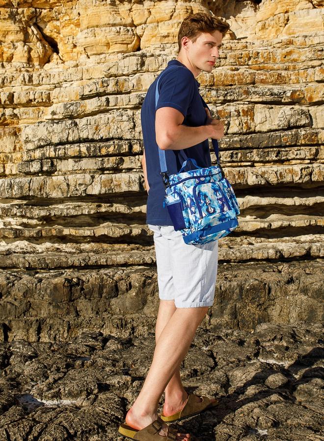 Biggdesign Sailboat Cooler Bag, Blue - Image 3
