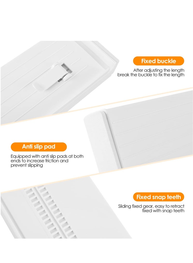 SOLARAE 4 Pack Draw Dividers Organizer, Adjustable Separators, Expandable from 10.8-17.7″ for Bedroom, Bathroom, Closet,Clothing, Office, Kitchen Storage, Strong Secure Hold, Locks in Place - Image 2