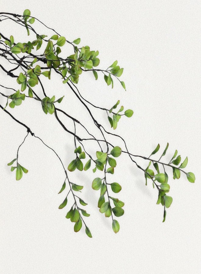 AENTGIU Faux Greenery Stems Branches for Vases, 4 Pcs Realistic Ficus Branches Fake Eucalyptus Stems, Twig-Style Fake Plants for Vase Fillers, Centerpieces, and Home Decor - Image 5