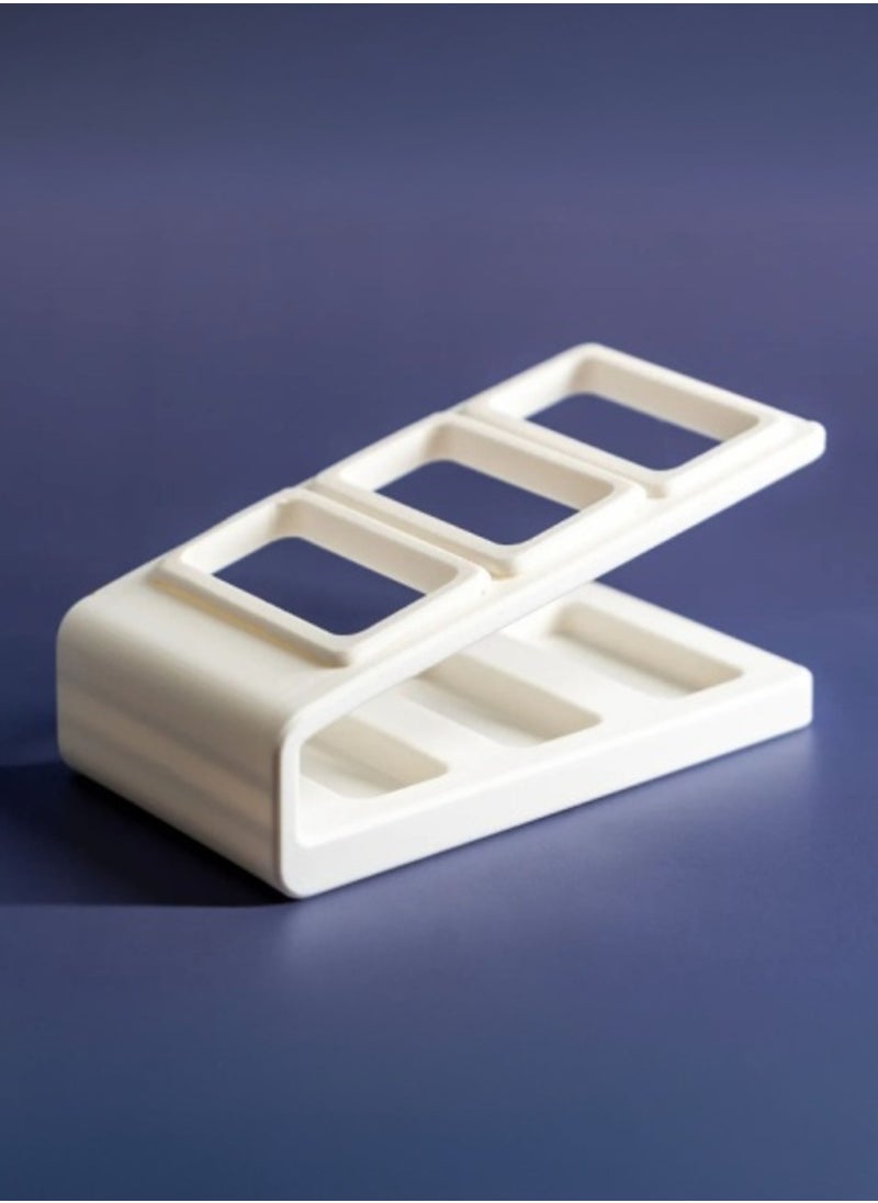 3D Brothers Elegant White Remote Holder – Organize Up to 3 Remotes with a Stylish Touch for Any Room in Your Home  - Image 4