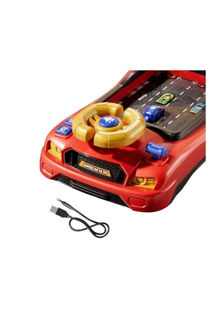 Musical Steering Wheel Toys for Toddlers Simulation Racing Car Toy with Sound for Ages 3 and Up, Interactive Educational Racing Car Toy for Boys and Girls Birthday Gift - Image 3