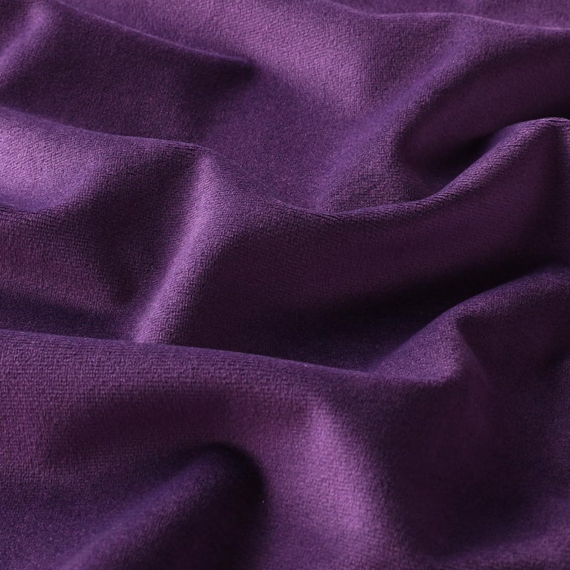 Mixhug Set of 2 Cozy Velvet Square Decorative Throw Pillow Covers for Couch and Bed, Purple, 18 x 18 Inches - Image 3