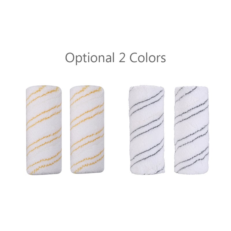 Floor Cleaner Roller Replacement Set Kit 2 Pcs Multi-Surface Rollers Replacement for Karcher FC3 FC3D FC5 FC5D Hard Floor Cleaners Machine Washable - Image 2