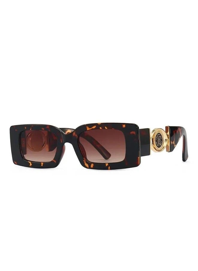 2025 New Retro Square Sunglasses for Women Men Flower Decoration Fashion Ladies Sun Glasses Ins Hot Shading Eyewear UV400