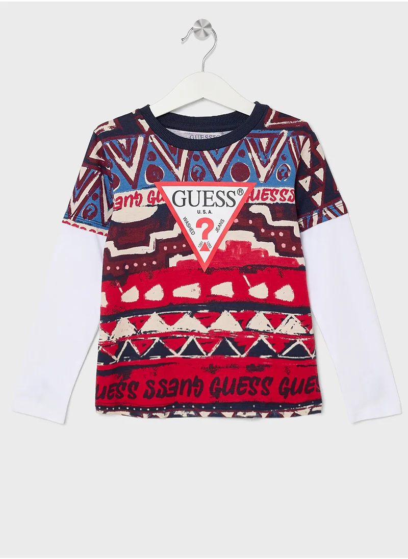 GUESS Kids Logo Detail T-Shirt