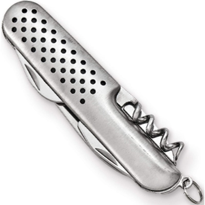 Durable Stainless Steel Pocket Knife – 5-in-1 Multi-Function Tool with Bottle Opener, Screwdriver, Can Opener & File – Lightweight, Compact, Ideal for Hiking, Camping & EDC - Image 5