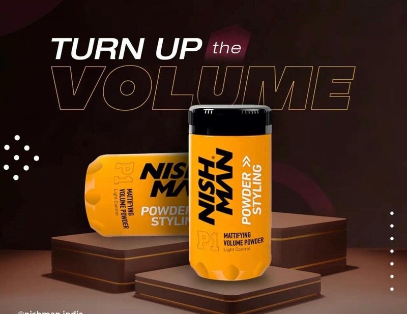 nishman Hair Styling Powder Series (20 gr., P1 Hair Styling) - Image 3