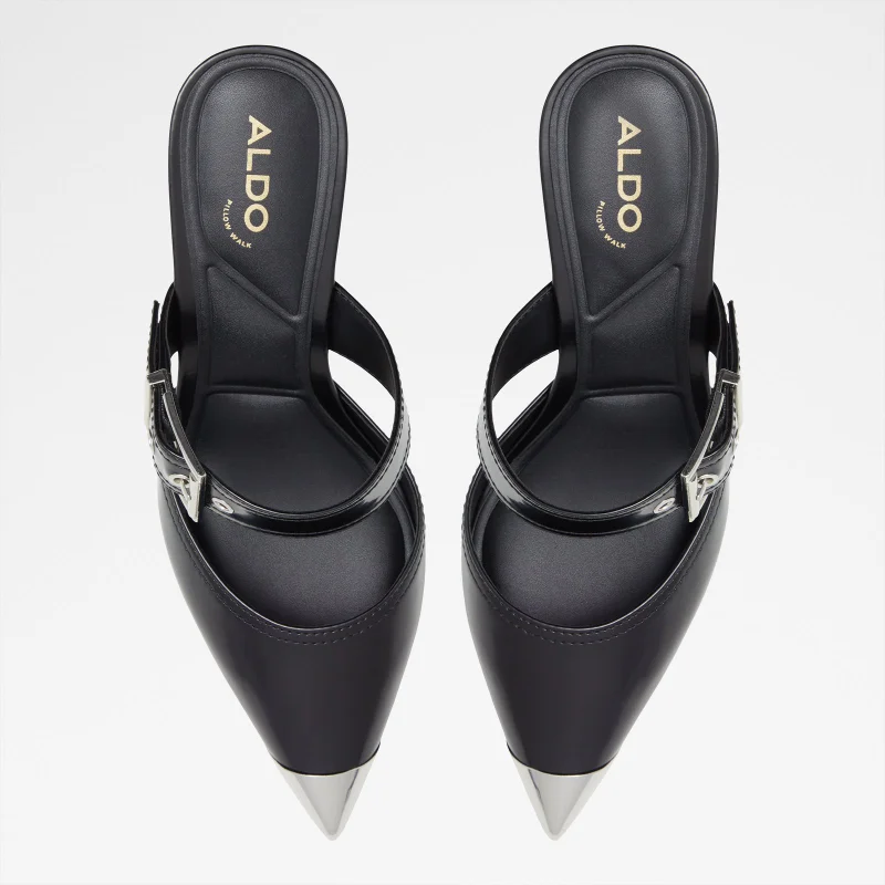 ALDO  GRETLA Buckle Detail Mule Pumps for Women | Best Price UAE