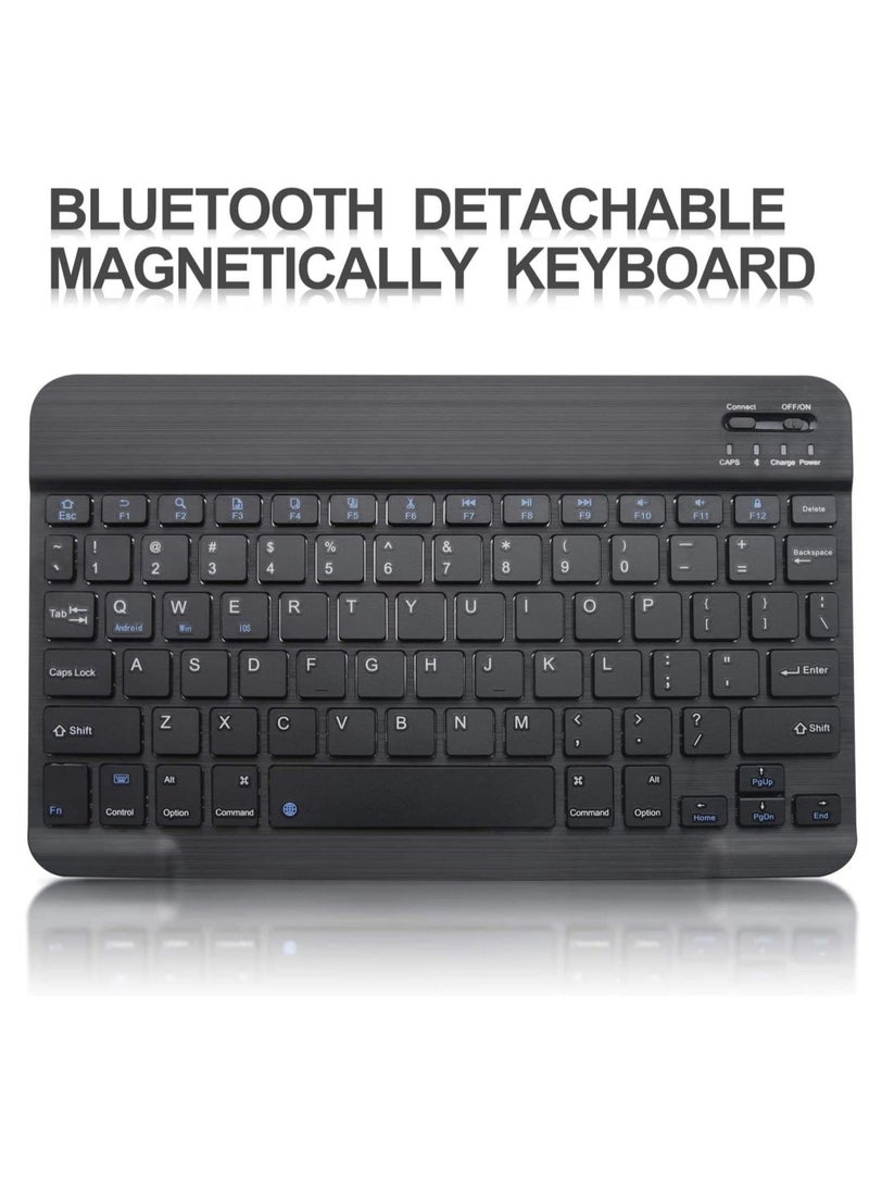 MUNTAQI Keyboard Case for iPad Air 4th Generation 10.9 2020 with Pencil Holder,PU Leather Auto Wake/Sleep Smart Cover with BT Detachable Keyboard,Compatible with iPad 10.9 inch/Pro 11 inch -Black - Image 5