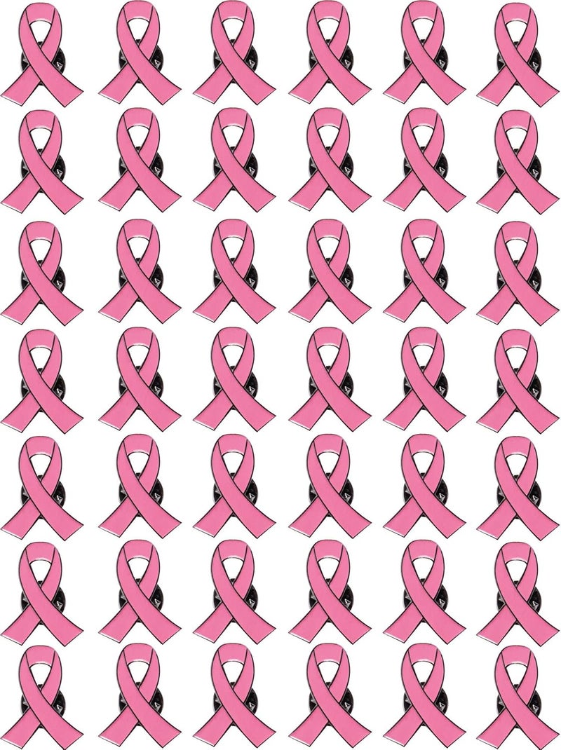 Mayam Official Hope Pink Ribbon Pins Breast Cancer Awareness Brooch Lapel Pin Buttons - Image 1