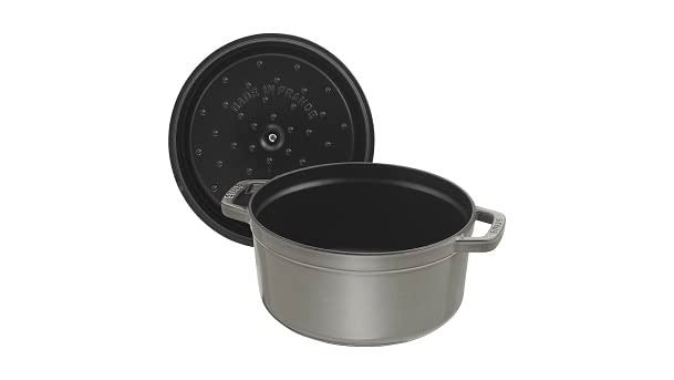 STAUB ستوب 1003926 طاجن حديد زهر/كوكوت، دائري 28 سم، 6.7 لتر، رمادي غرافيت - Image 3