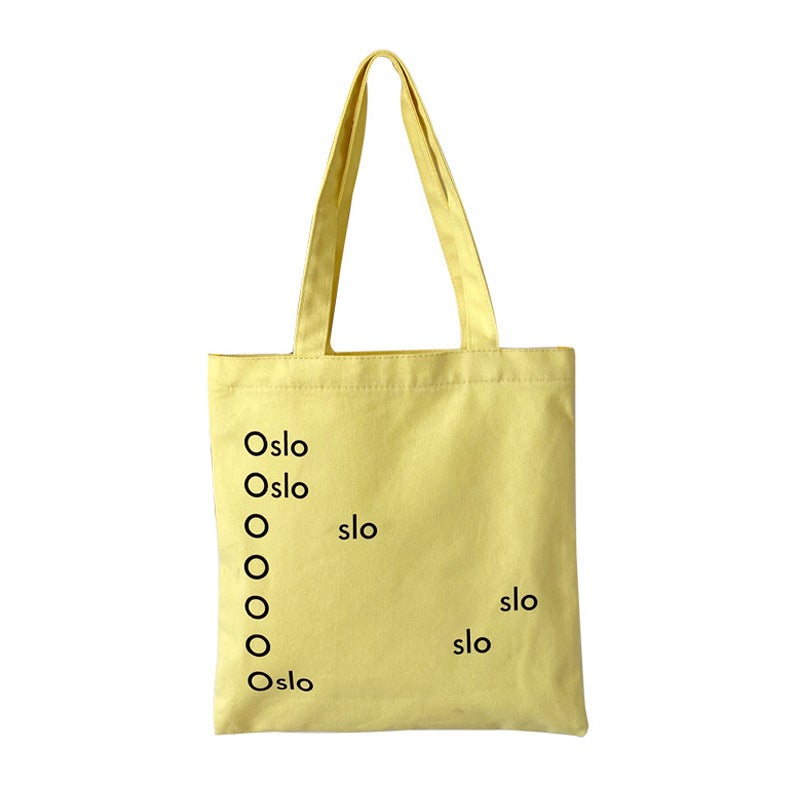 Korean Style Cream Yellow Oslo Canvas Shoulder Bag - Image 5