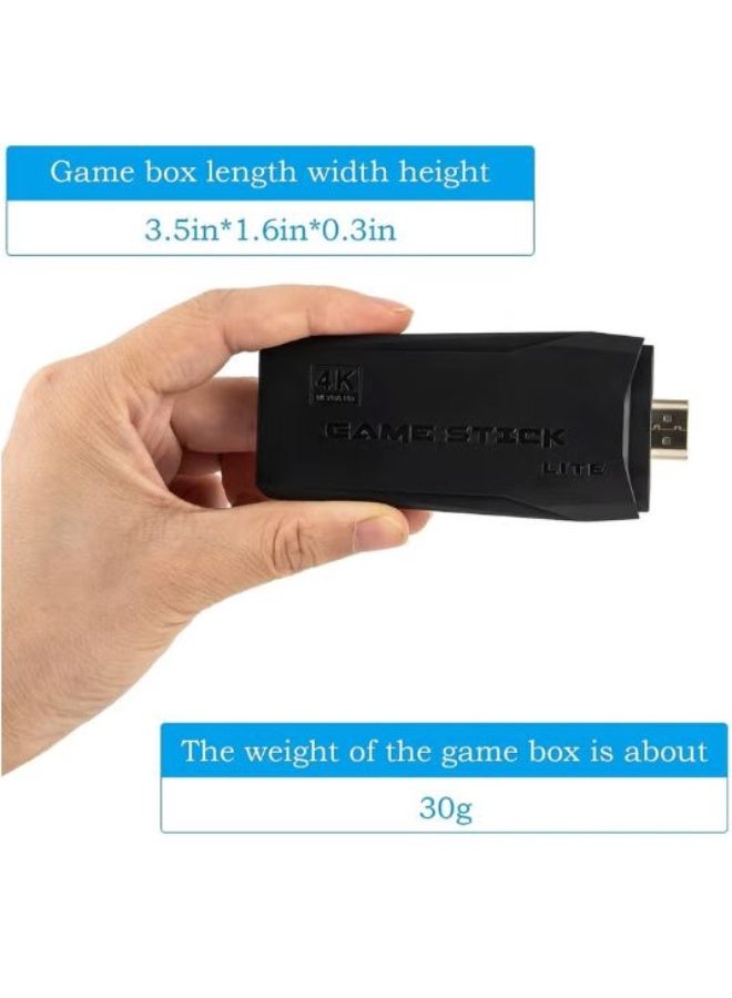 راين عصا ألعاب فيديو لاسلكية 2.4G مع أكثر من 10000 لعبة، مخرج HDMI بدقة 4K ووحدتي تحكم مزدوجتين - Image 5