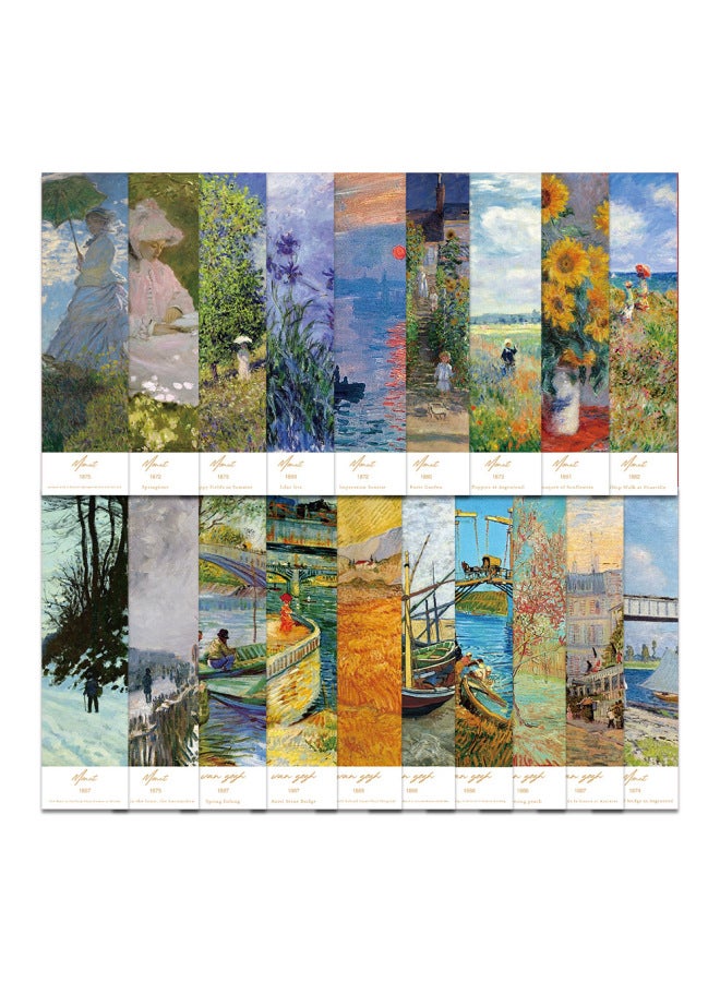 30 Pieces Of Cultural And Creative Art Paintings, Paper Bookmarks To Reward Students, Handwritten Notes, Retro Paintings, Special Creative Gifts For Reading
