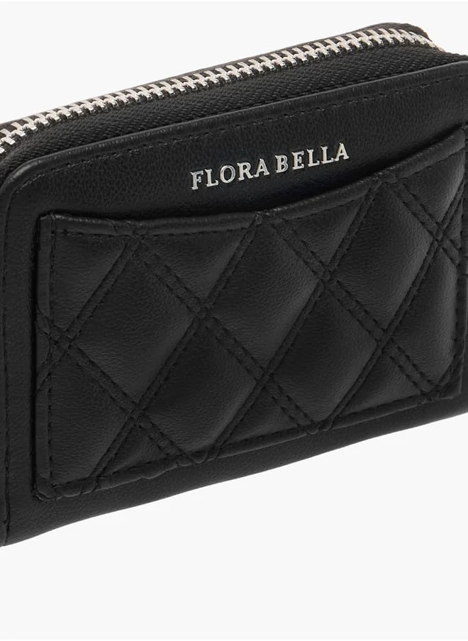 Flora Bella By Shoexpress Womens Quilted Zip Around Wallet