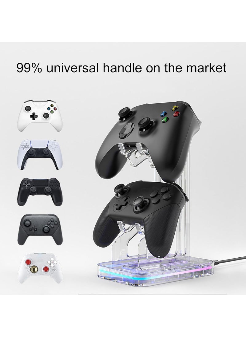 AOLION - Gamepad Stand, Universal Desktop Controller Organizer Rack with 2 Charging Holes, Perfect Display and Organization Gaming Controller Holder for Storage, Organization & Display(B) - Image 1