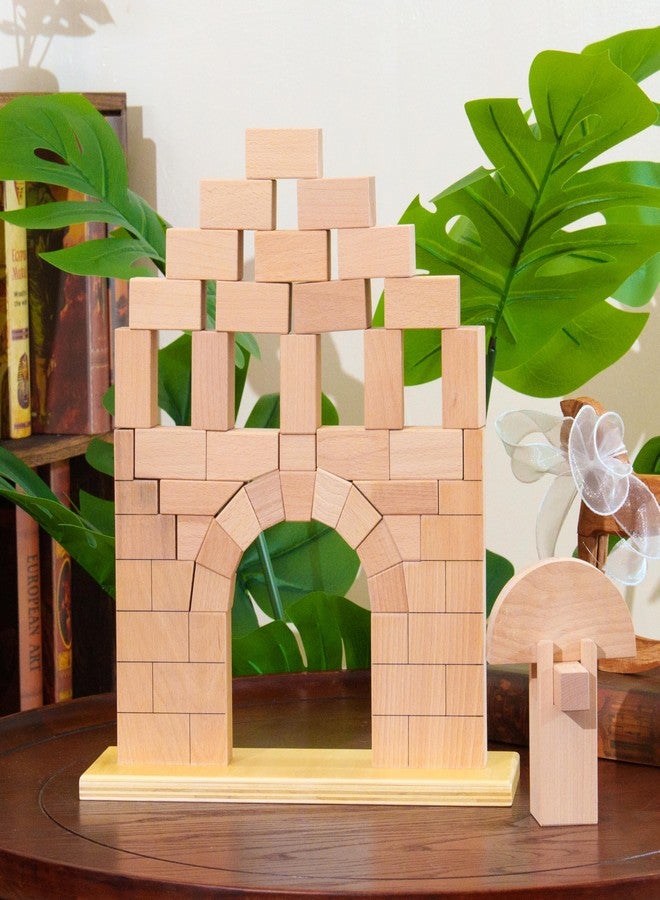 penepico Premium Montessori Roman Arch 4.8lbs – Solid Beechwood Architectural Block Set, 36cm Keystone Construction Puzzle, Sensory & Problem Solving Material,Fine Motor Skills, Homeschool Classroom Ages 4+ - Image 3