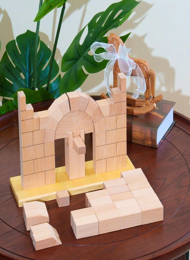 penepico Premium Montessori Roman Arch 4.8lbs – Solid Beechwood Architectural Block Set, 36cm Keystone Construction Puzzle, Sensory & Problem Solving Material,Fine Motor Skills, Homeschool Classroom Ages 4+ - Image 4