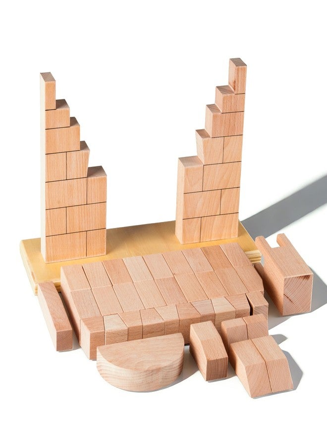 penepico Premium Montessori Roman Arch 4.8lbs – Solid Beechwood Architectural Block Set, 36cm Keystone Construction Puzzle, Sensory & Problem Solving Material,Fine Motor Skills, Homeschool Classroom Ages 4+ - Image 5