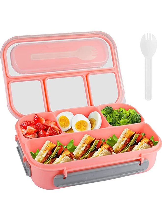 Arabest Bento Box Adult Lunch Box,Lunch Box Kids,Lunch Containers for Adults/Kids/Toddler,1L-4 Compartment Bento Lunch Box,Microwave & Dishwasher & Freezer Safe, BPA Free (Pink) - Image 1