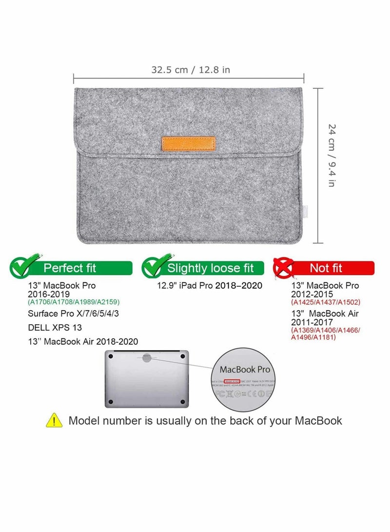 Laptop Bag,for 13-13.3 inch Laptop Notebook Laptop Case Protector Bag, Sleeve for MacBook Pro 13 MacBook - Image 3