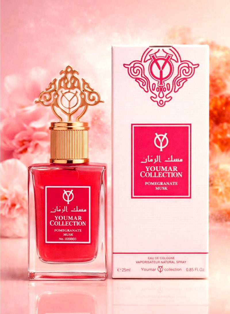 يومار Musk Perfume for Men and Women Youmar Collection Pomegranate Musk No. 0003 | Luxury Unisex Perfume with Musky, Floral & Citrus Fresh Fragrance Notes | Best Unisex Perfume - Image 1