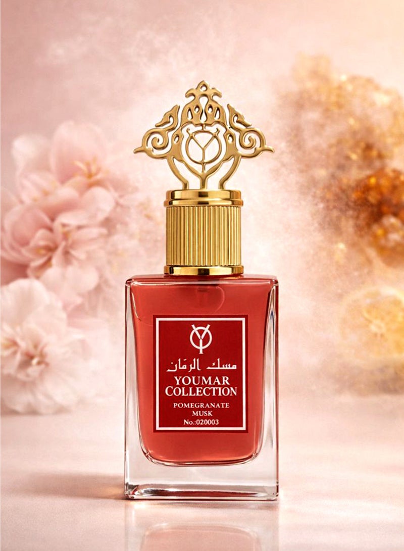 يومار Musk Perfume for Men and Women Youmar Collection Pomegranate Musk No. 0003 | Luxury Unisex Perfume with Musky, Floral & Citrus Fresh Fragrance Notes | Best Unisex Perfume - Image 2