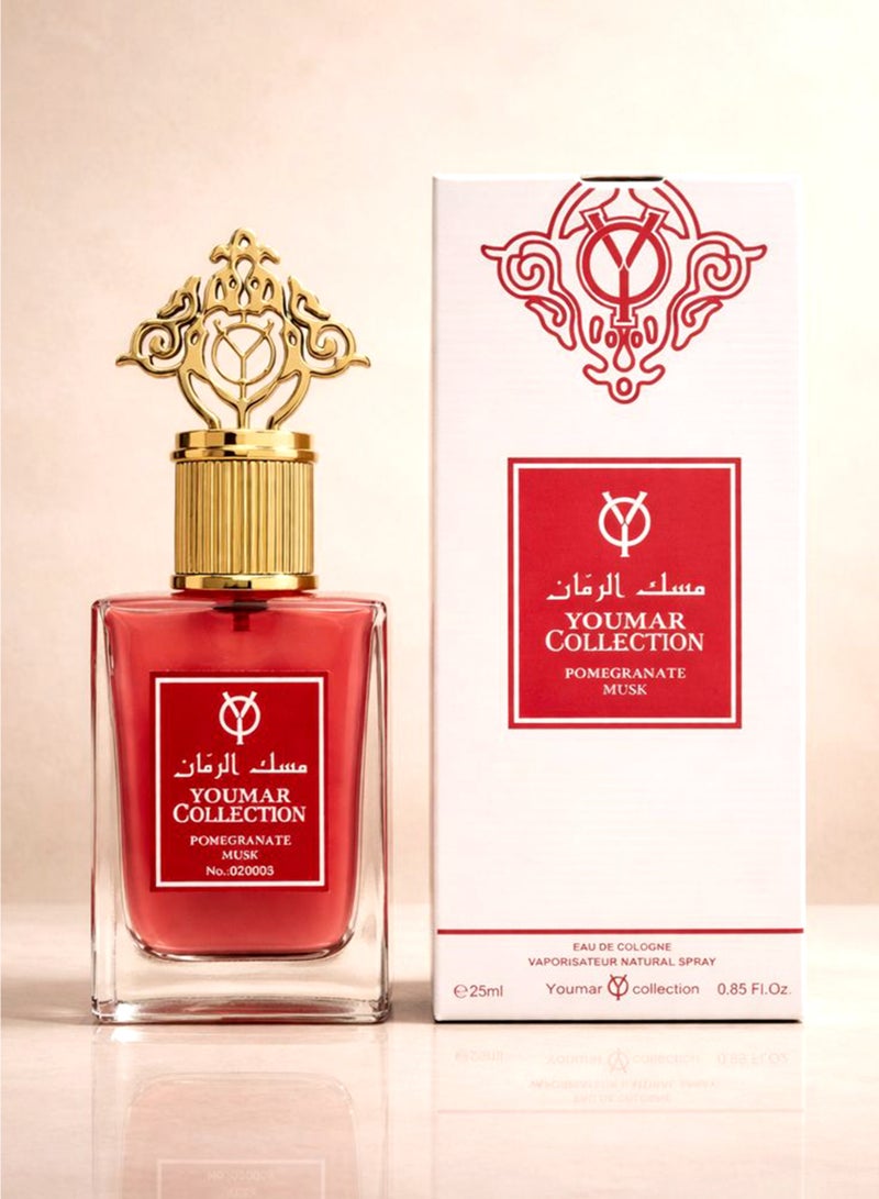 يومار Musk Perfume for Men and Women Youmar Collection Pomegranate Musk No. 0003 | Luxury Unisex Perfume with Musky, Floral & Citrus Fresh Fragrance Notes | Best Unisex Perfume - Image 3