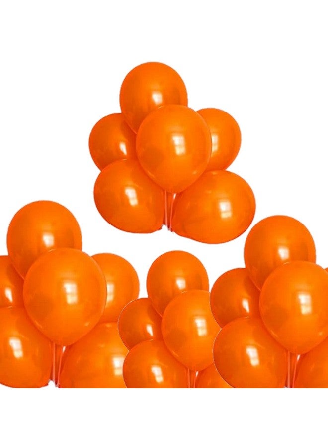 بالونات معدنية من DUL DUL، بالونات لاتكس باللون البرتقالي لتزيين أعياد الميلاد، 25 قطعة ~ مجموعة من 25 بالونة من الكروم المعدني الملون لتزيين أعياد الميلاد، حفلات ذات طابع خاص، (برتقالي، 25)