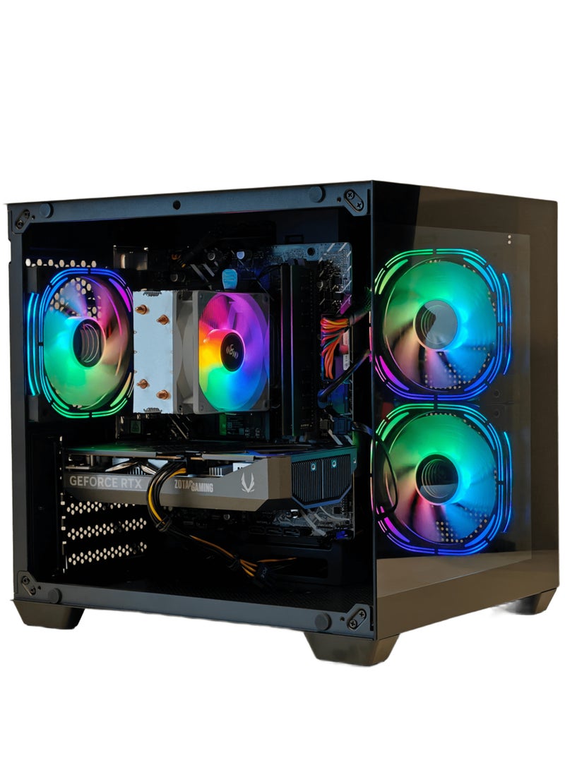 Mostech General Trading LLC GAMING PC INTEL i5-14400F upto 4.7Ghz | RTX 5060  8GB GDDR7 | SSD 1TB NVMe M.2 | RAM 16GB DDR4 | CPU AIR COOLER 120MM | WIFI READY WIN 11 PRO BLACK - Image 1