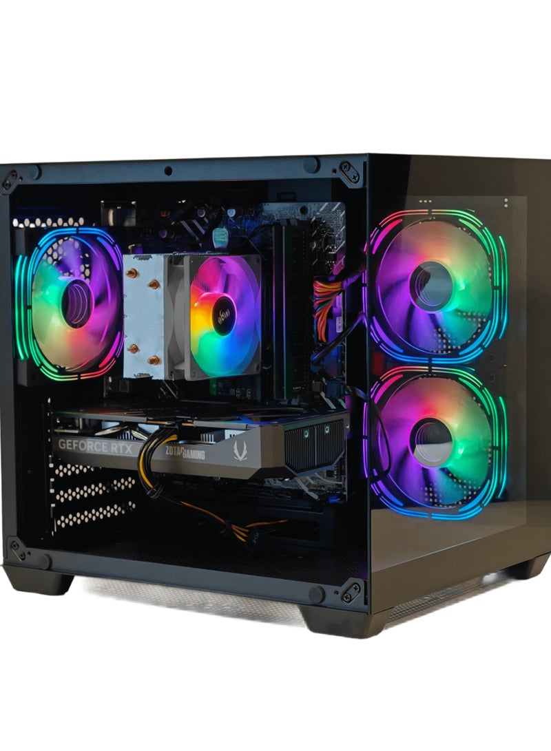 Mostech General Trading LLC GAMING PC INTEL i5-14400F upto 4.7Ghz | RTX 5060  8GB GDDR7 | SSD 1TB NVMe M.2 | RAM 16GB DDR4 | CPU AIR COOLER 120MM | WIFI READY WIN 11 PRO BLACK - Image 4