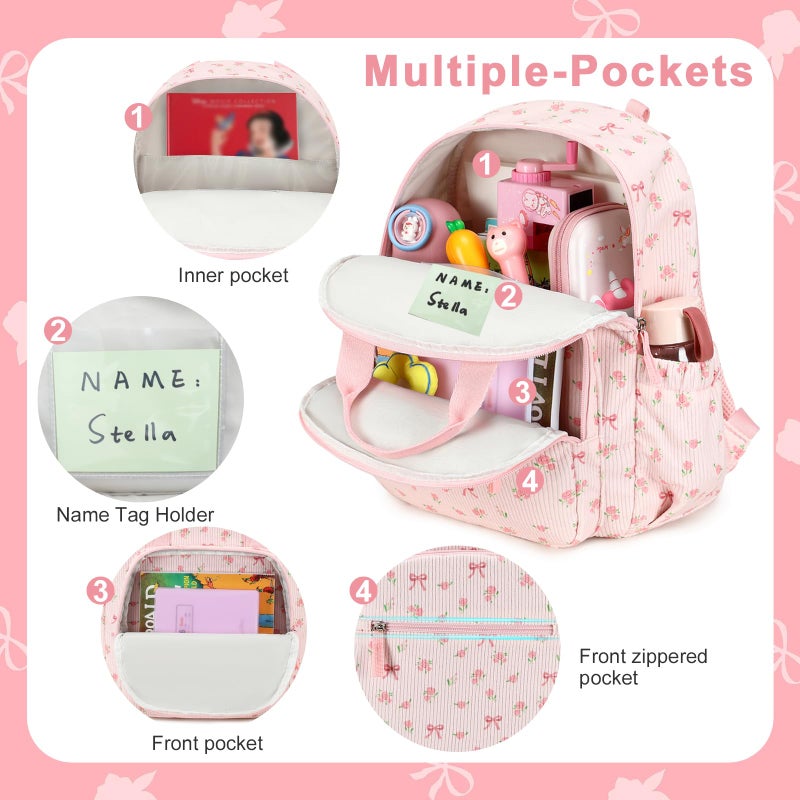 Bluboon Kids Backpack for Girls Boys 4-8 Cute 15" School Backpacks Preschool Kindergarten Bookbags Daycare Travel - Image 4