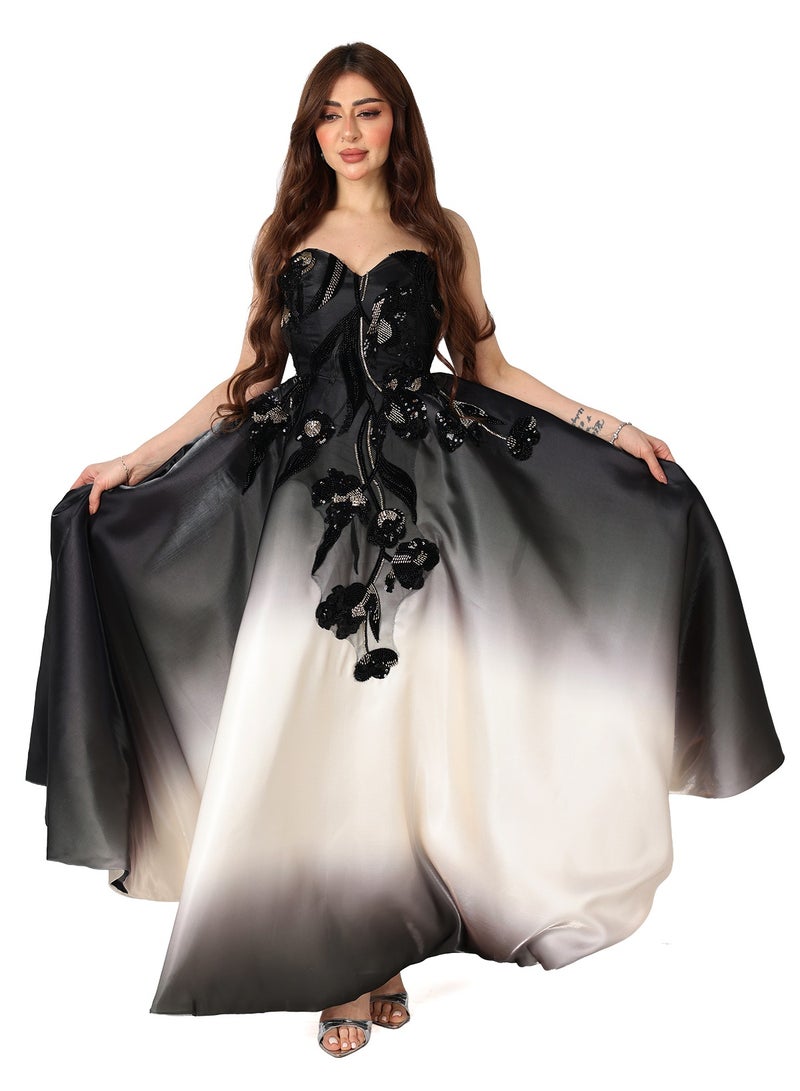 MODERN DESIGNER An elegant party dress that catches the eye and reflects your refined taste This dress is the perfect choice for you with an elegant cut design  - Image 1