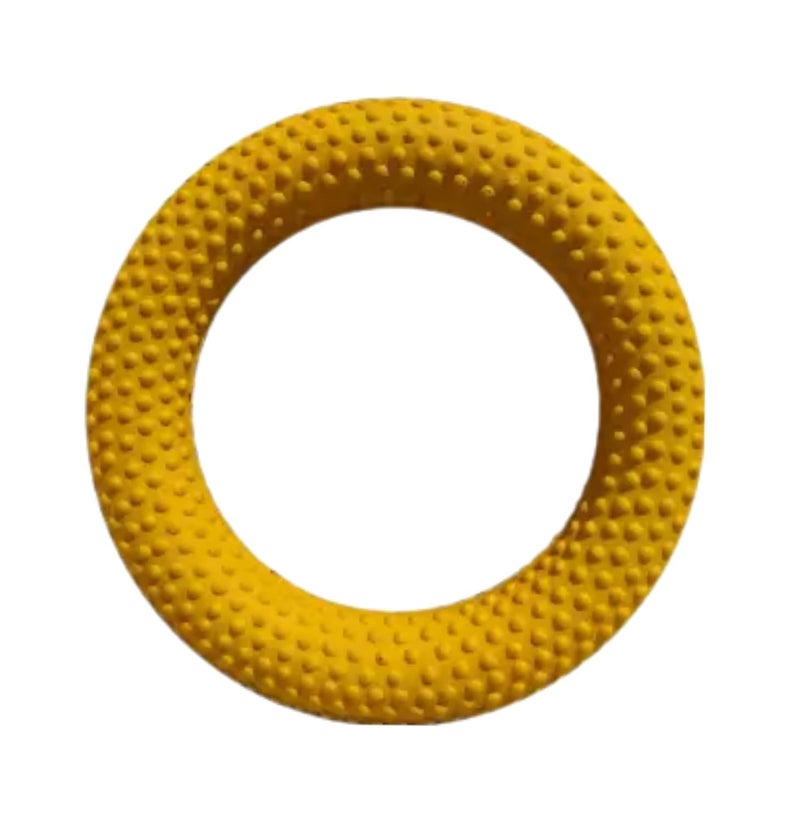 CABRIO Rubber Dotted Tennikoit Ring 6 Inches Diameter Multicolor, Kids Playing, Tennis Ring, Rubber Frisbee (Pack of 1) - Image 2